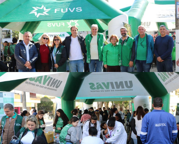 Conex�o Sa�de da Univ�s � realizado com v�rias atividades em Santa Rita do Sapuca�